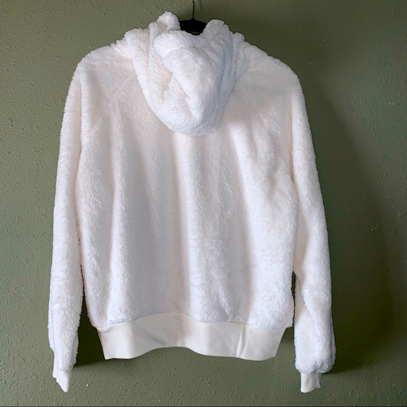 White Teddy Hoodie Sweater - Picture 2 of 8